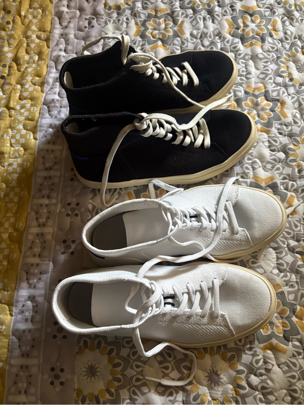 Rothy's Black and White Women's Sneakers Bundle